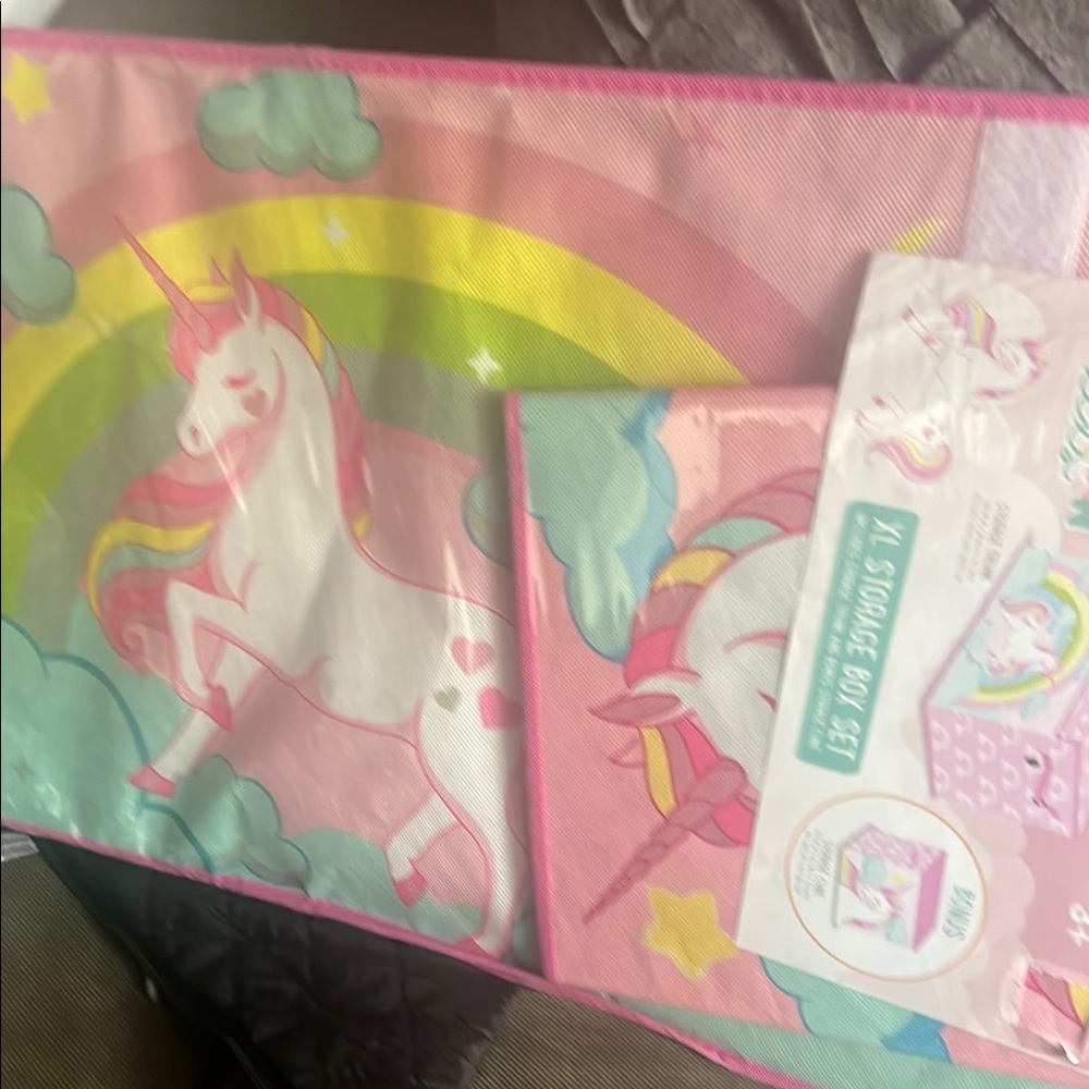 Unicorn Rainbow Storage Box Set